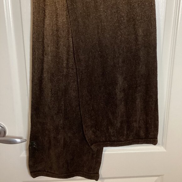 Danier Canada Women's Long Scarf Brown Corduroy Style Winter Unisex Earthy Color - Picture 5 of 9